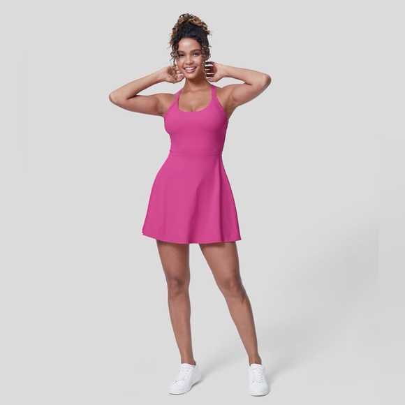 Halara Fuchsia Fedora Backless Crisscross Active Dress-Easy Peezy Edition | NEW! - Picture 8 of 12